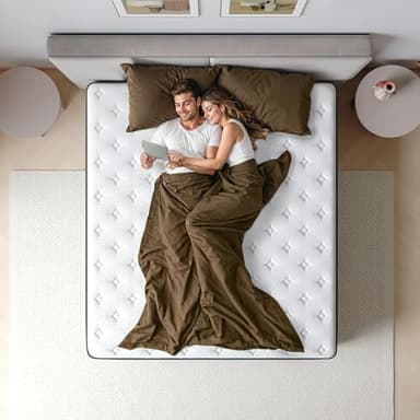 ONBRILL Hybrid Mattress, Queen Size Mattress in a Box with Gel Memory Foam and Individually Pocket Coils Springs, CertiPUR-US Certified, Motion Isolation, Fiberglass Free, Pressure Relieving - Image 5