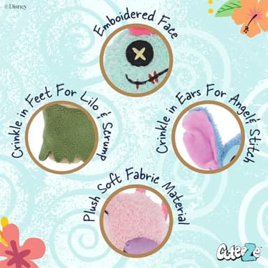 KIDS PREFERRED Disney Baby Lilo & Stitch 4 Piece Cuteeze Gift Set Plush Collector Set of Stuffed Animals, Lilo and Stitch Toys for Infants & Toddlers - Image 2