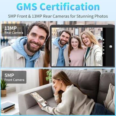 JJGJ Android 15 Tablet 10 Inch, 26GB RAM+256GB ROM/2TB Expandable, 2 in 1 Tablets with Keyboard Case Mouse Stylus, 2.0GHz Octa-core CPU, IPS HD Screen, 5G WiFi BT 5.0, 8000mAh Battery (Black Case) - Image 6