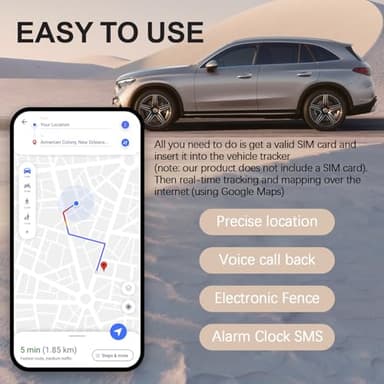 Mini GPS Tracker for Vehicles: Tracker Device for Vehicles No Subscription No Monthly Fee GPS Tracker for Car Kids Dogs Trucks Magnetic GPS Tracking Device Portable Real-Time Tracking - Image 4