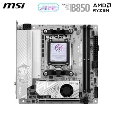 MSI MPG B850I Edge TI WiFi Motherboard, ATX - Supports AMD Ryzen 9000/8000 / 7000 Processors, AM5-90A SPS VRM, DDR5 Memory Boost (8200+MT/s OC), PCIe 5.0 x16, M.2 Gen5, Wi-Fi 7, 5G LAN - Image 2