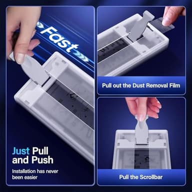 X-it for Samsung Galaxy S24 Ultra Privacy Screen Protector,6.8inch with [Auto-Dust Removal] 9H+ Tempered Glass [10X Military Protection], Bubble Free, Case Friendly 3 Packs - Image 5