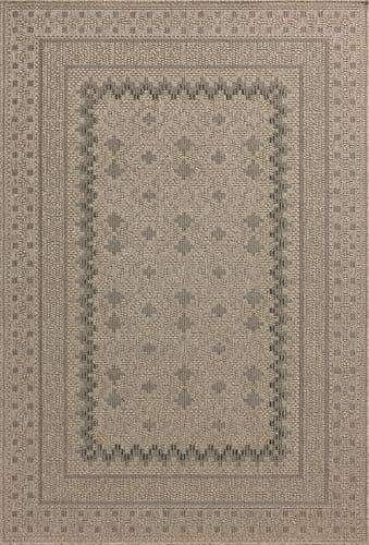 Loloi Chris Loves Julia Providence Collection PRC-06 Charcoal/Dove 7'-6" x 10', .12" Pile Height, Indoor/Outdoor Area Rug - Image 2