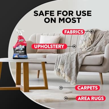 Resolve Ultra Pet Odor and Stain Remover Spray – Carpet Cleaner for Cat and Dog Urine and Poop, 32oz - Image 4