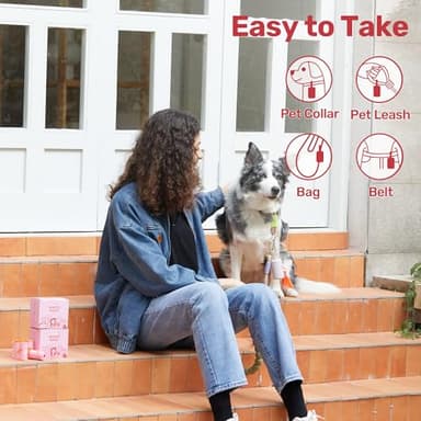 FUKUMARU Poop Bags for Dogs, 300 Rose Scent Dog Poop Bag for Dogs, Cats and Multi-pet - Running Pattern Bags - Image 7