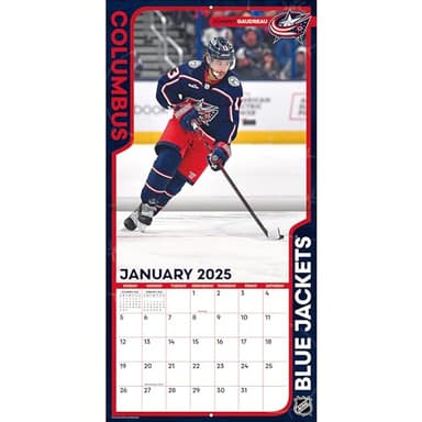 TURNER SPORTS Columbus Blue Jackets 2025 12x12 Team Wall Calendar (25998011938) - Image 3