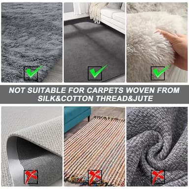 B-Land Carpet Rake for Pet Hair Removal, Reusable Pet Hair Remover with 60” Adjustable Long Handle, Carpet Scraper Dog Cat Hair Remover Tool for Rugs, Mats - Image 6