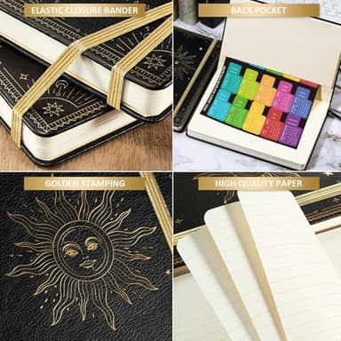 Planner 2025-2026 - Academic Planner 2025-2026, July 2025 - June 2026, 5.75" x 8.25", Weekly and Monthly, Faux Leather with Back Pocket & 40 Notes Pages - The Sun - Image 6