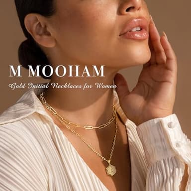 M MOOHAM Layered Initial Necklaces for Women - Cute Letter Initial Z Necklace Choker Necklace Dainty Layered Necklaces for Women - Image 3