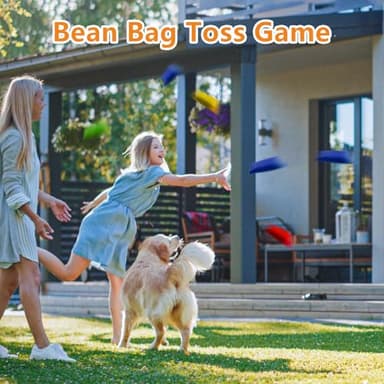32 Pcs Outdoor Games Potato Sack Race Bags for Kids Adults, Bean Bag Toss Game, 3 Legged Race Bands, Egg Spoon Relay Race Game, Carnival Outside Yard Lawn Games for Easter Christmas Birthday Party - Image 7
