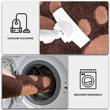 PURRUGS Dirt Trapping Door Mat 32" x 47", Non-Skid/Slip Machine Washable Microfiber Entryway Rug, Dog Doormat, Super Absorbent Welcome Mat for Muddy Wet Shoes and Paws, Brown - Image 7