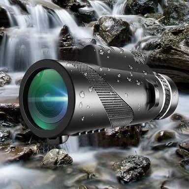 Monocular-Telescope 80x100 High Powered Monoculars High Definition for Adults High Powered with Smartphone Adapter Telescope Hunting Wildlife Bird Watching Travel Camping Hiking-Black - Image 3