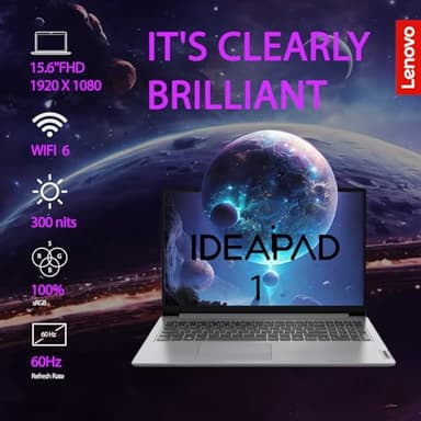 Lenovo Essential Laptop | Ideapad 1i | 20GB RAM | 15.6" FHD Display | 1TB PCIe+128GB eMMc Storage | 1 Yr Office 365 + Lenovo ADP | Intel Dual-Cores Processor | HDMI | Wi-Fi 6 | Win 11 Home | Gray - Image 3