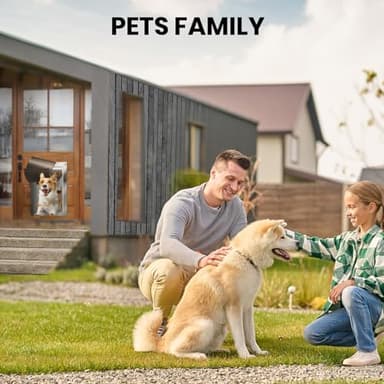 VOSOIR Dog Door, All Aluminum Large Dog Door, Heavy Duty Doggy Doggie Pet Door for Install in Interior Exterior Doors or Wall, 2 Magnetic Flaps, Energy Efficient, Closing Panel for Pets Up to 110Lb - Image 7