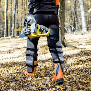MYDAYS OUTDOOR Chainsaw Chaps Apron Wrap for Men/Women,Loggers Forest Workers Protective Chain Saw Pants,Adjustable Belt Chainsaw Safety Equipment L - Image 6