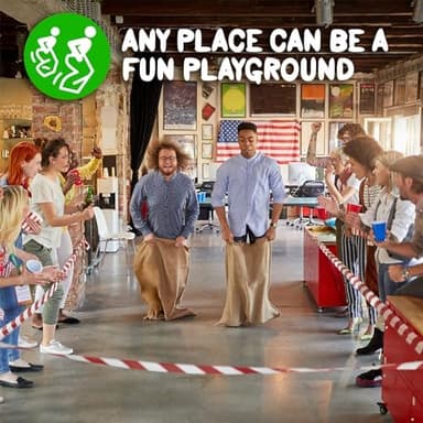 Shop Square Potato Sack Race Bags, 23x40 - Set of 6, Fun Burlap Sacks for Kids & Adults, Perfect for Field Day, BBQs, Picnics, Parties & More - Image 8