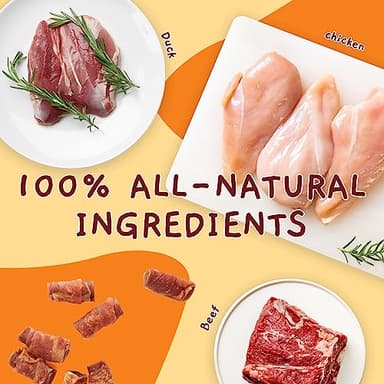 Jungle Calling Triple Flavor Rolls Dog Treats, Made with Real Chicken Duck Beef Meat, Rawhide Free Dogs Snacks,Healthy, Easily Digestible, and High Protein Treat, 10.6 oz - Image 5