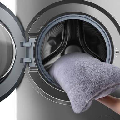 Amazon Basics Cat Cave Bed, 2-in-1 Foldable House for Indoor Cats, with Washable Cushion and Non-Slip Base, 17.5 x 17.5 Inches, Large - Image 6