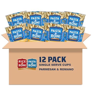 Pasta Roni Cups Mix 2.32 oz Pack of Cups, Parmesan & Romano Cheese Pasta, 27.84 Ounce, (Pack of 12) - Image 1