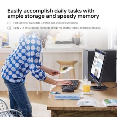 HP Envy Next Brand OmniDesk M02 Premium Business Desktop, Intel Core i5-14400, 32GB DDR5 RAM, 1TB SSD, Wi-Fi 6, W11 Home, Wired KB & M, Copilot & AI-Ready, Bundle with ADATA 512GB External SSD - Image 7