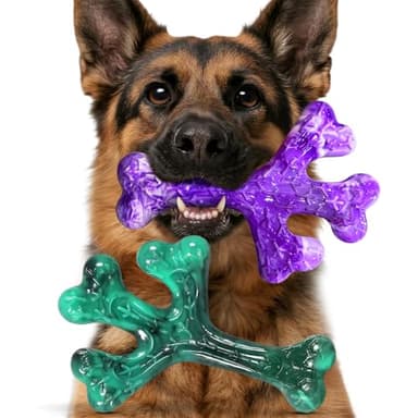 Frienhund Aggressive Chewers Dog Chew Toys - 2 Pack Tough Dog Toys for Aggressive Chewers Large Breed, Indestructible Dogs Toy for Gift, Interactive to Keep Them Busy - Image 1