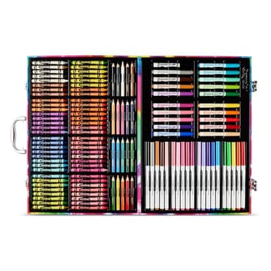 Crayola Inspiration Art Case Coloring Set - Tie-Dye (140ct), Art Supplies Set For Kids, Travel Drawing Kit, Holiday & Christmas Gift for Girls & Boys, Ages 5+ [Amazon Exclusive] - Image 5