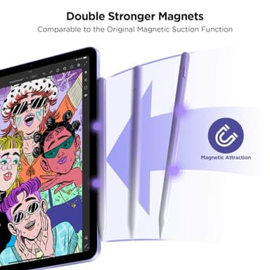 Stylus Pen for iPad 2018-2025, 15Mins Fast Charge for Apple Pencil, Palm Rejection, Compatible with iPad 10/9/8/7/6, iPad Pro 12.9"/11"/13" M4, iPad mini 6/5, iPad Air 5/4/3/11"-13" M2 - Image 6