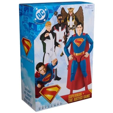 DC Comics, Superman, Green Lantern, Hawkgirl, and Mr. Terrific 4-Pack, 12-Inch Action Figure Set, Superhero Toys for Kids Ages 4 and Up - Image 8