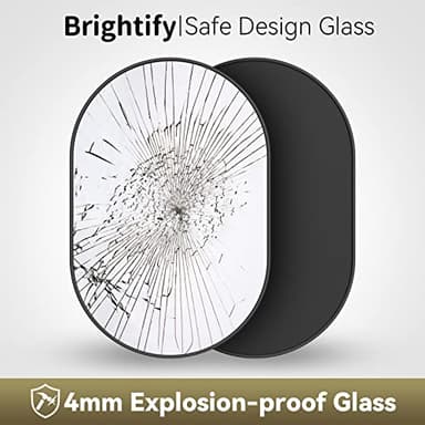 Brightify Black Oval Mirror for Wall 24x36 Inch, Bathroom Vanity Mirrors Black Metal Framed, Modern Mirror for Bedroom Living Room Wall Decorative Hang Vertical and Horizontal - Image 5