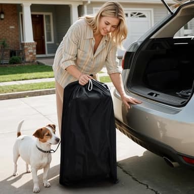 MoNiBloom 3 Wheels Pet Dog Cat Stroller for Small Medium Dogs Cats, Lightweight Foldable Jogger Stroller w/Storage Basket & Cup Holder, Leopard Print - Image 4