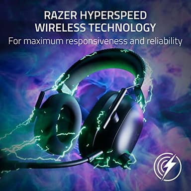 Razer BlackShark V2 Pro Wireless Gaming Headset 2023 Edition: Detachable Mic - Pro-Tuned FPS Profiles - 50mm Drivers - Noise-Isolating Earcups w/Ultra-Soft Memory Foam - 70 Hr Battery Life - Black - Image 5