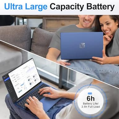 16 Inch Laptop Computer, Gaming Laptop 2025, 16GB RAM 1TB SSD, N150 Processor(Up to 3.6GHz), FHD 1920 * 1200, 180° Open, Backlit, BT4 WIFI5, Windows 11 Pro, 6000mAh/46.2Wh, Premium Navy - Image 7