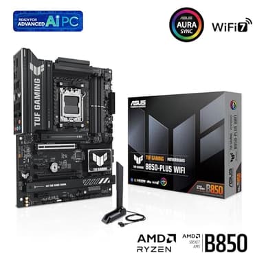 ASUS TUF Gaming B850-PLUS WiFi AMD AM5 B850 ATX Motherboard, 14+2+1 80A Stages, AI Ready, DDR5, PCIe 5.0, 3X M.2, Wi-Fi 7, 2.5Gb LAN, DisplayPort, HDMI™, USB 10Gbps & 20Gbps Type-C®, BIOS Flashback™ - Image 7