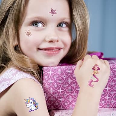 Keikihipa Tattoos for Kids, 350+ Mixed Styles (37 Sheets) Temporary Tattoos Stickers Set Gift for Girls and Boys, Space Dinosaur Animals Butterfly Tattoos for Kids Birthday Party Supplies - Image 8