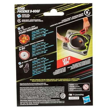 BEYBLADE X Soar Phoenix 9-60GF Deluxe String Launcher Set with Attack Type Right-Spinning Top Toy; Great Gift for 8 Year Old Boys and Girls - Image 2