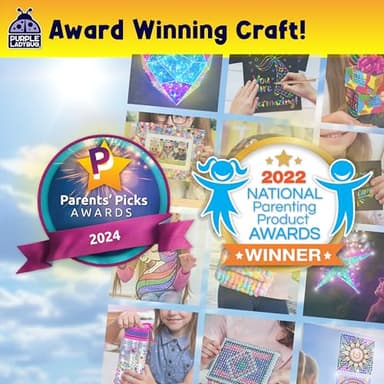 SUNGEMMERS Gem Window Art Suncatcher Kit for Kids 6-8 9 10 11 12 - Birthday Gifts for 7 Year Old Girl, Fun Diamond Art Summer Mermaid Gifts for Girls - Arts & Crafts for Kids, Toys for Ages 5-7 - Image 9