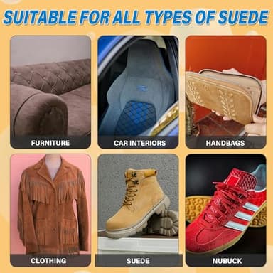 Suede Cleaner Kit – 6.76 Oz Suede & Nubuck Shoe Cleaner with Brush & Towel – Cleans & Restores Shoes, Boots, Jackets, Bags, Purses & More - Image 7