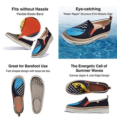 UIN Men's Art Painted Loafers Slip On Casual Travel Shoes Lightweight Comfort Walking Fashion Sneaker Tarragona Ⅰ Chase The Sunset 2 (9) - Image 6