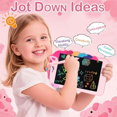 Unicorn Toys LCD Writing Tablet for Girls Kids, Colorful Toddler Toys Drawing Board, Educational Kid Toys Doodle Pad Toys for 3 4 5 6-12 Years Old Girls Boys Birthday Party Christmas Gift, 8.5 Inch - Image 2