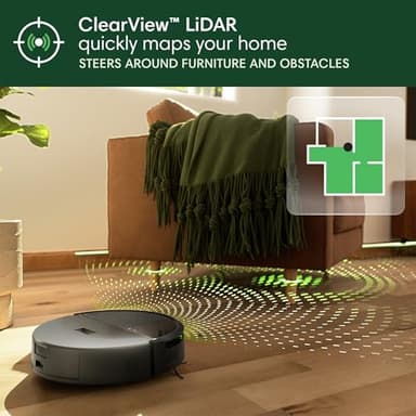 iRobot Roomba 205 DustCompactor Vac Robot Vacuum - Auto-Compacts Debris Within The Robot, No Emptying for 60 Days, Bagless, Intense Power-Lifting Suction, LiDAR Navigation, Multi-Surface Cleaning - Image 6