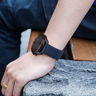 Meliya Bands Compatible with Samsung Galaxy Watch 6 40mm 44mm / Watch 6 Classic Band 43mm 47mm, 20mm Soft Silicone Sport Replacement Strap for Galaxy Watch 6 Band Women Men - Image 5