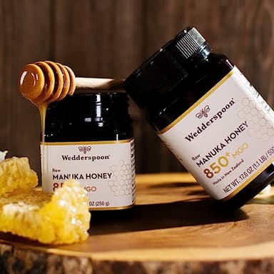 Wedderspoon Raw Premium Manuka Honey, 850+ MGO, 8.8 Oz, Unpasteurized New Zealand Honey, From Our Hives to Your Home - Image 4