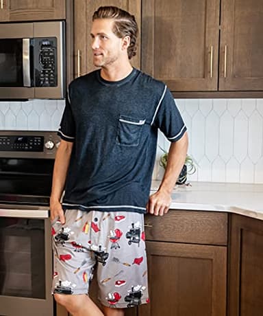Lazy One Pajama Shorts for Men, Men's Pajama Bottoms, Sleepwear, BBQ, Grills, Steak (Grillin', XX-Large) - Image 5