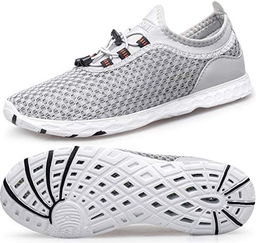 DOUSSPRT Women's Water Shoes Quick Drying Sports Aqua Shoes Grey Size 8.5 - Image 1
