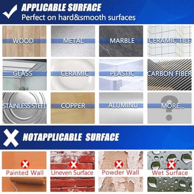 ZMUAXUAN Strong Nano Double Sided Tape Heavy Duty Mounting,Clear Removable Wall Sticky Adhesive Strips,Reusable Thick Gel Grip for Hanging Picture,Poster,Carpet,Photo - Image 3