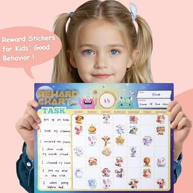 3 Rolls Animal Stickers for Kids, 1500 PCS Kids Stickers Bulk for Toddlers 2-4, 24 Designs Farm/Ocean/Wild Cute Sticker with Motivational Words for Kid Reward, School Supplies (1.0 Inch - Image 6