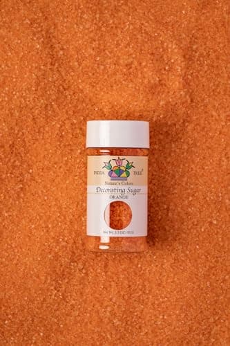Nature's Colors, Orange Sugar Pure Sugar Sprinkles for Baking and Decorating, Small 3.3 Oz Jar (Pack of 1) - Image 2