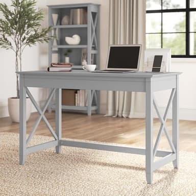 Bush Furniture Key West 48W Writing Desk in Cape Cod Gray - Image 2