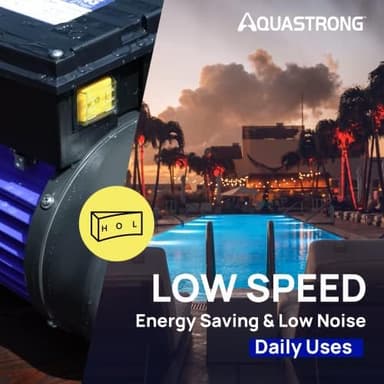 AQUASTRONG In/Above Ground Pool Pump, High Flow (Dual Speed, 1.5HP, 4975 GPH, 115V - Image 7