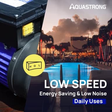 AQUASTRONG In/Above Ground Pool Pump, High Flow (Dual Speed, 2HP, 5186 GPH, 115V) - Image 5